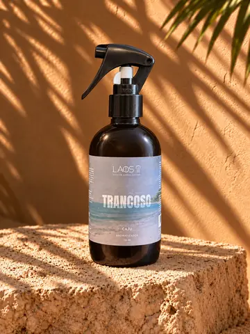 Aromatizador Trancoso caju, cena Sol e matéria