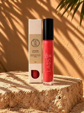 Lip gloss poente, cena Sol e matéria