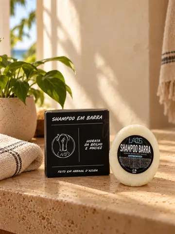 Shampoo em barra, cena Em casa