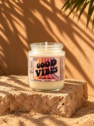 Vela good vibes, cena Sol e matéria