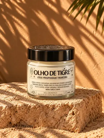 Vela olho de tigre, cena Sol e matéria