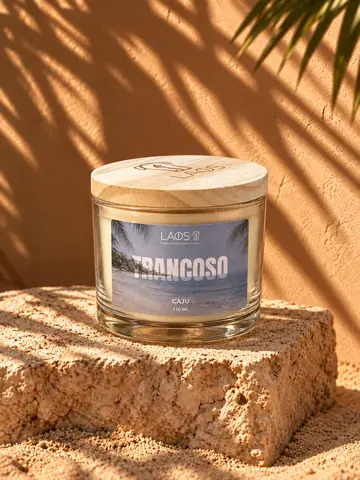 Vela Trancoso caju, cena Sol e matéria