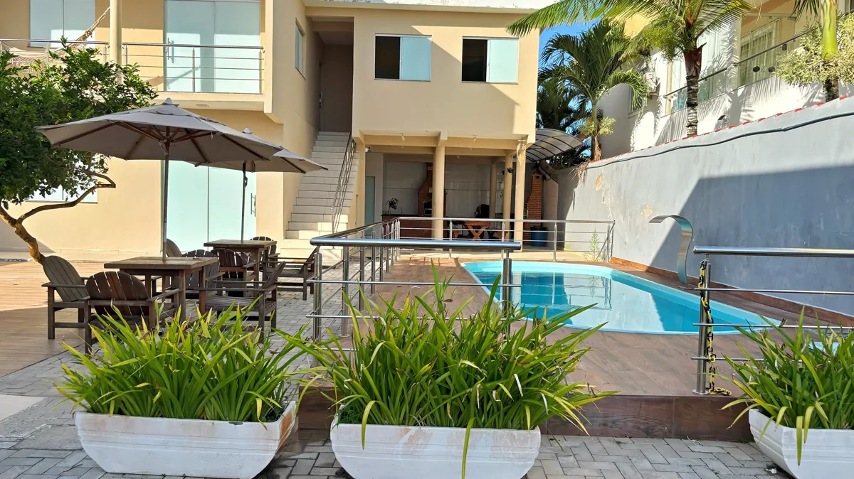 Fotografia real da área comum do residencial