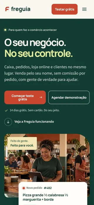 Captura de Freguia no celular