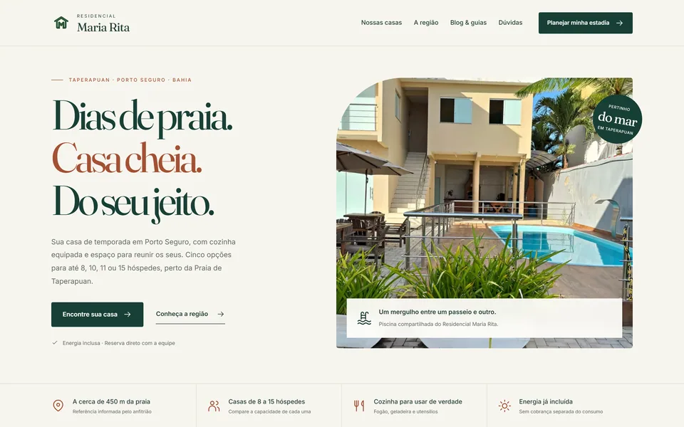 Prévia da página inicial: Residencial Maria Rita
